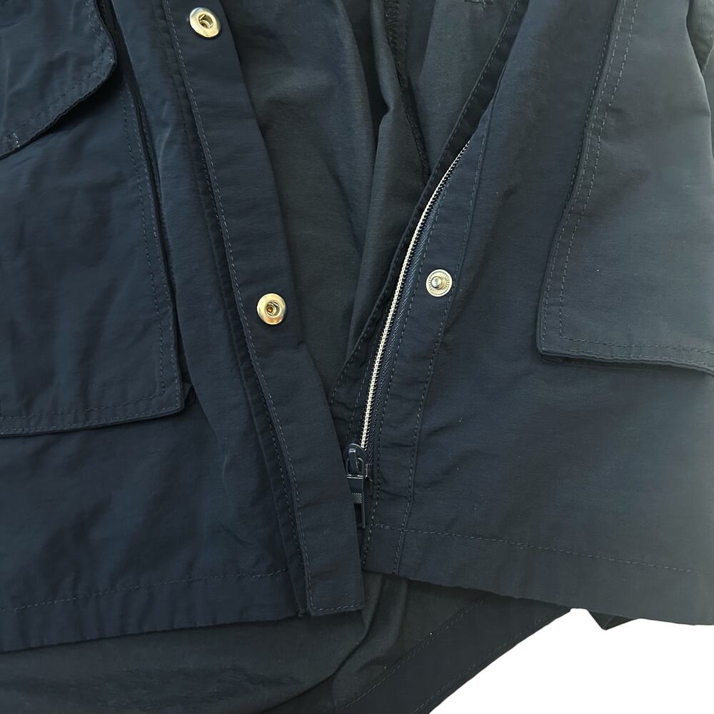 J Crew Perfect lightweight jacket hooded navy XS - Picture 11 of 12